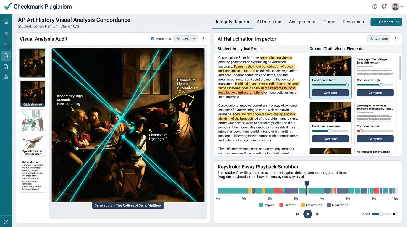 How Can AP Art History Teachers Distinguish Authentic Visual Analysis From AI-Hallucinated Artwork Descriptions?
