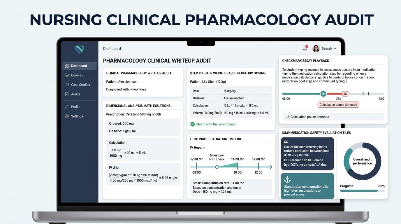 How Can Nursing Faculty Verify Authentic Clinical Reasoning in Pharmacology Dosage Calculation and Titration Writeups?