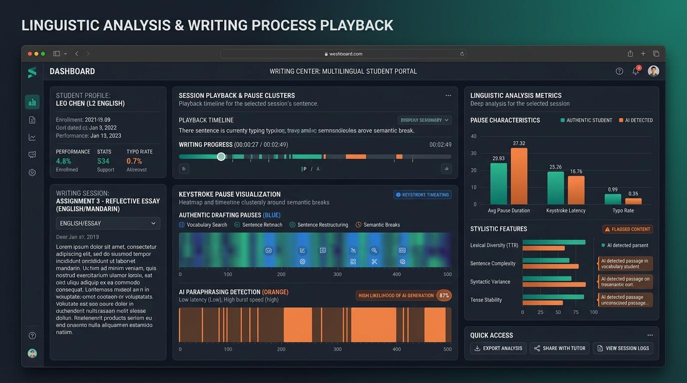 How Can Writing Center Directors Distinguish ESL Developmental Errors From AI Paraphraser Signatures? | Checkmark Plagiarism
